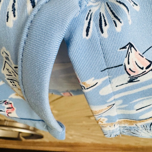 Crown & Ivy Blue and Yellow Patterned Skort - Picture 3 of 6